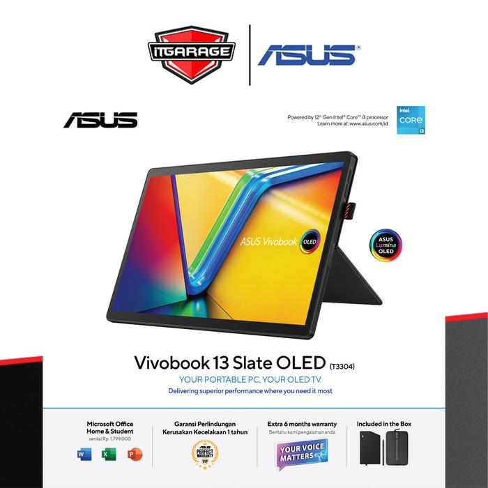 Gambar ASUS Vivobook Slate 13 OLED T3304GA-OLED321|i3-N300/8G/256G dari IT Garage Gaming undefined Tokopedia