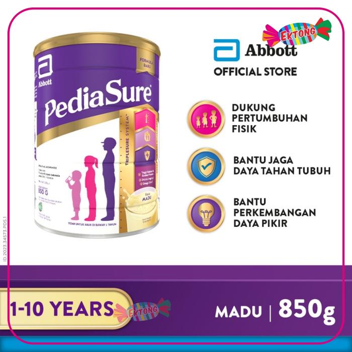 Gambar PEDIASURE TRIPLESURE 850 GR (1-10th) - Nutrisi Pertumbuhan - Madu dari Ektong Swalayan undefined Tokopedia