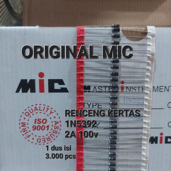 Jual ( 1N5392 ) DIODA 2A 1N5392 IN 1N 5392 IN5392 SILIKON DIODE ARAH ...