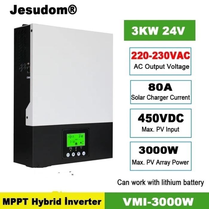 Gambar hybrid solar inverter 3000va/2400watt - 3Kw dari High Drive_NEW undefined Tokopedia