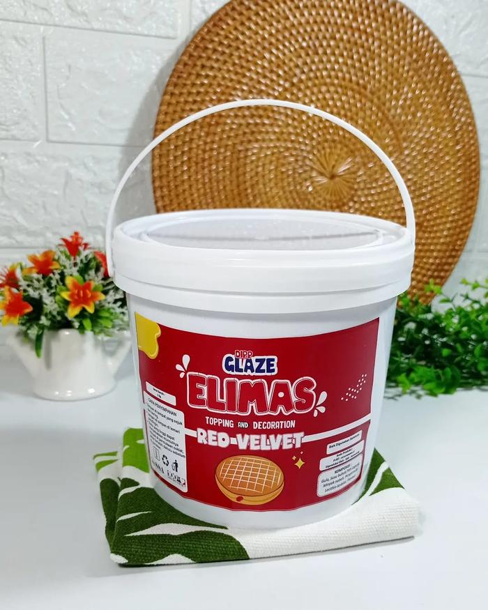 Gambar Topping Donat / Dipp Glaze / Elimas SSA Enak - Redvelvet, Tanpa Ember dari CV. Sinar Indah Abadi undefined Tokopedia