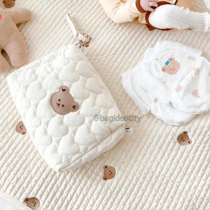 Gambar Diaper Pouch Love Korea Tas Gantung Stroller Bear Beruang Lucu Import - Bear dari BagIdentity undefined Tokopedia