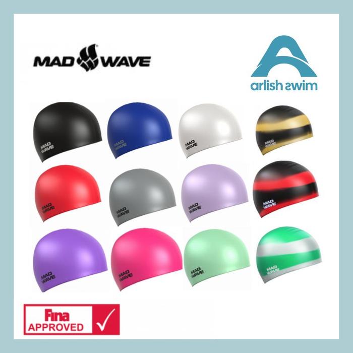 Gambar Swimming Cap Mad Wave / Topi Renang Madwave, Arena, Speedo - Random dari Arlish Swim undefined Tokopedia