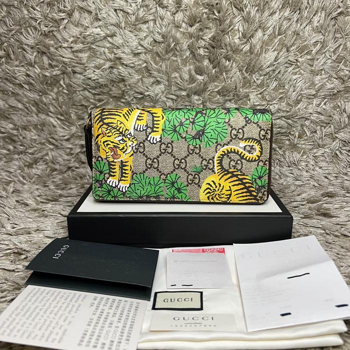 Gambar GUCCI GG SUPREME BENGAL ZIP LONG WALLET 100% AUTHENTIC GUARANTE 100% dari AHMconsignment undefined Tokopedia