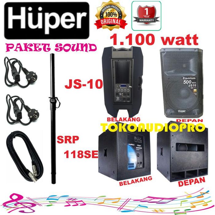 Gambar Paket Sound System Huper 15 Inch original Huper - PAKET 1 dari TOKOAUDIOPRO undefined Tokopedia