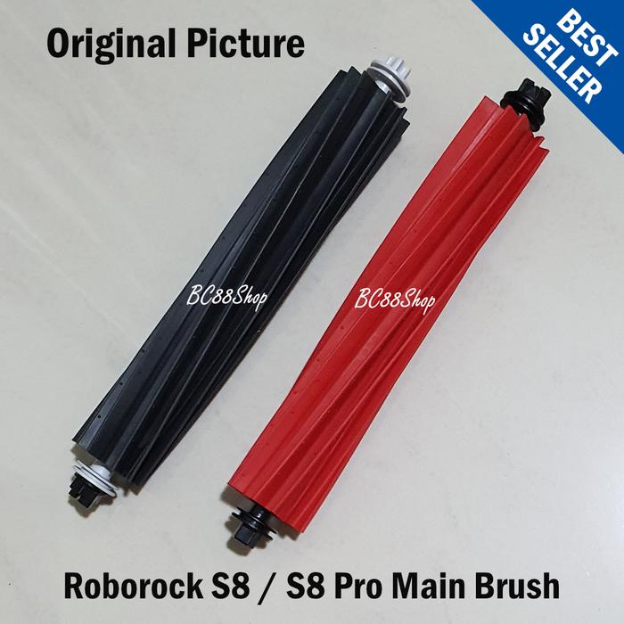 Gambar Roborock S8 S8+ S8 Pro Ultra Parts (Main Brush, Mop, HEPA, Side Brush) - Main Brush dari BC88Shop undefined Tokopedia