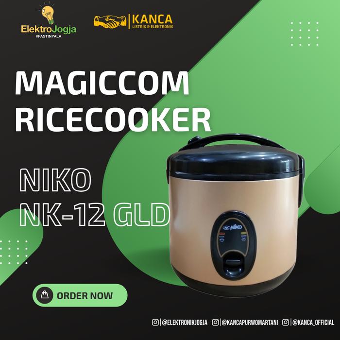 Gambar NIKO NK-12 RICE COOKER 1,2 LITER NIKO - Gold dari ElektroJogja1 undefined Tokopedia