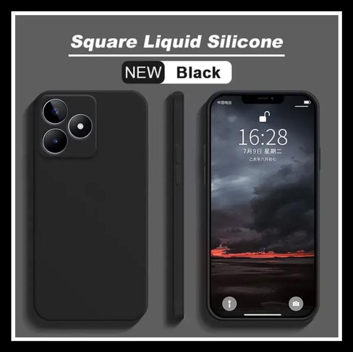 Gambar Realme C51 / C53 4G Case Silicone Liquid Rubber SoftCase Casing Cover - HITAM. , REALME C51 4G  dari Markas acc 88 undefined Tokopedia