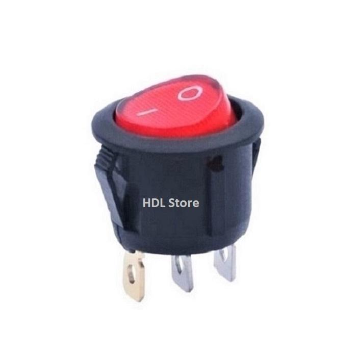 Jual Saklar Switch Power On Off 3 pin Bulat Dengan Lampu Indikator ...