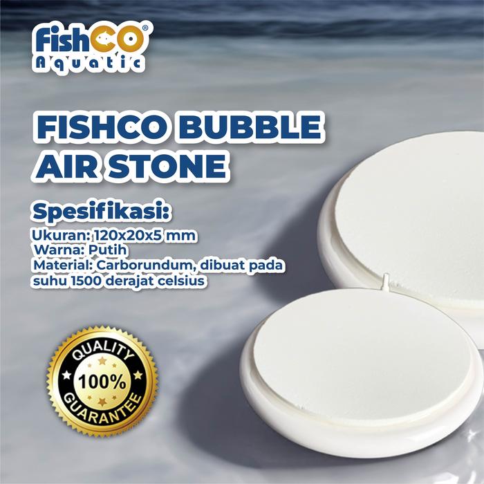 Gambar Fishco Batu Aerator Nano Air Stone Buble Plate 120mm - Putih dari Fishco Aquatic undefined Tokopedia