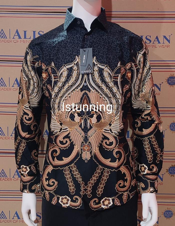 Gambar KEMEJA BATIK ALISAN SLIMFIT LENGAN PANJANG PREMIUM HIGH QUALITY CODE M - M4, 14.5 (S) dari Is Tunning undefined 4 Tokopedia