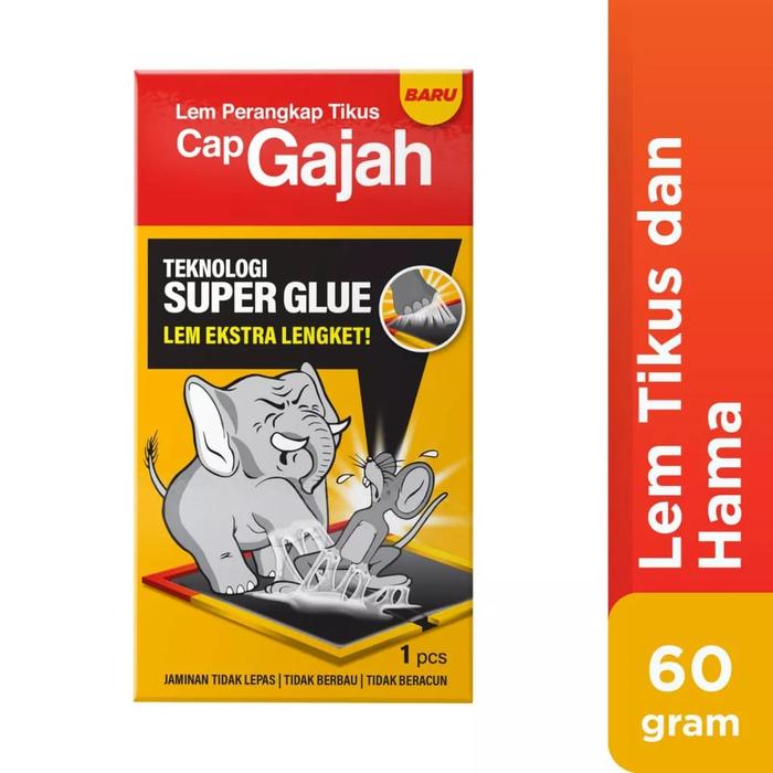 Gambar Lem Perangkap Tikus dan Hama Cap Gajah dan Kiriko Rat Glue Trap dari Solusi Alami Herbal undefined Tokopedia