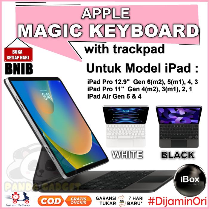 Gambar Apple Magic Keyboard trackpad Casing for ipad Pro & Air 12,9" / 11" - Apple iBox, Air 11" White dari Panda Gadget Store undefined Tokopedia
