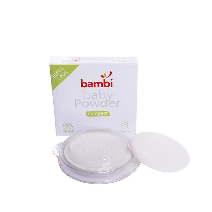 Gambar Bambi Baby Compact Powder 40gr Bedak Padat Bayi Kulit Normal Sensitif - Compact Refill dari Hazelcare undefined Tokopedia