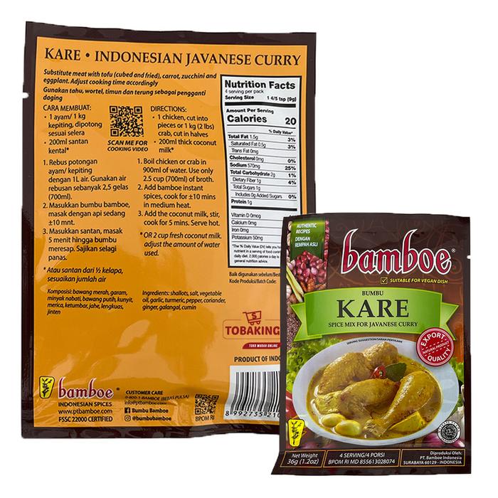 Gambar BAMBOE Bumbu Dapur Masak Instant All Variant [Export Quality] - Nasi Goreng Pds dari Nuthouses undefined 4 Tokopedia