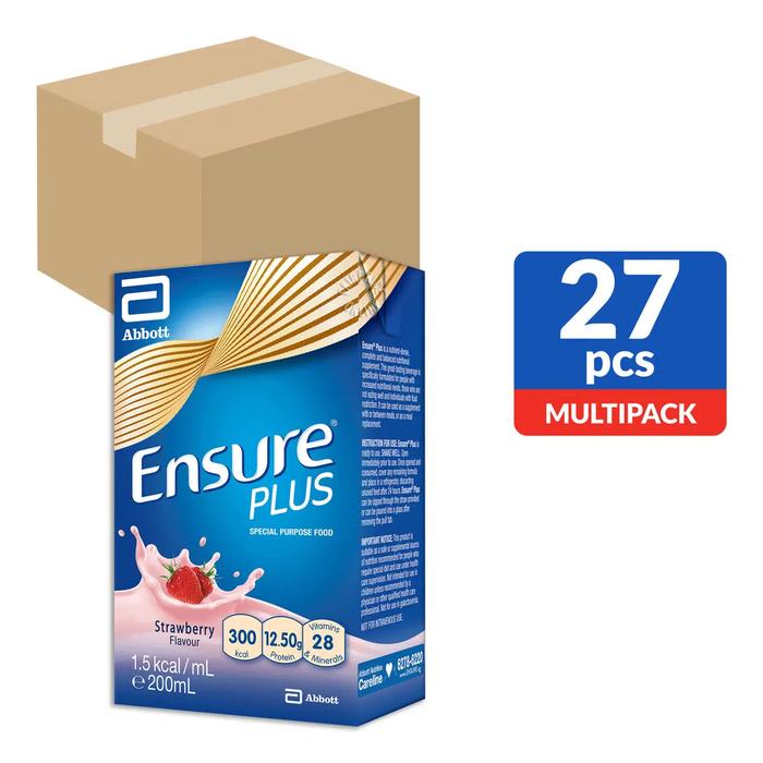 Gambar Ensure Plus Raspberry (200ml) x 27 dari TestyTest2 undefined Tokopedia