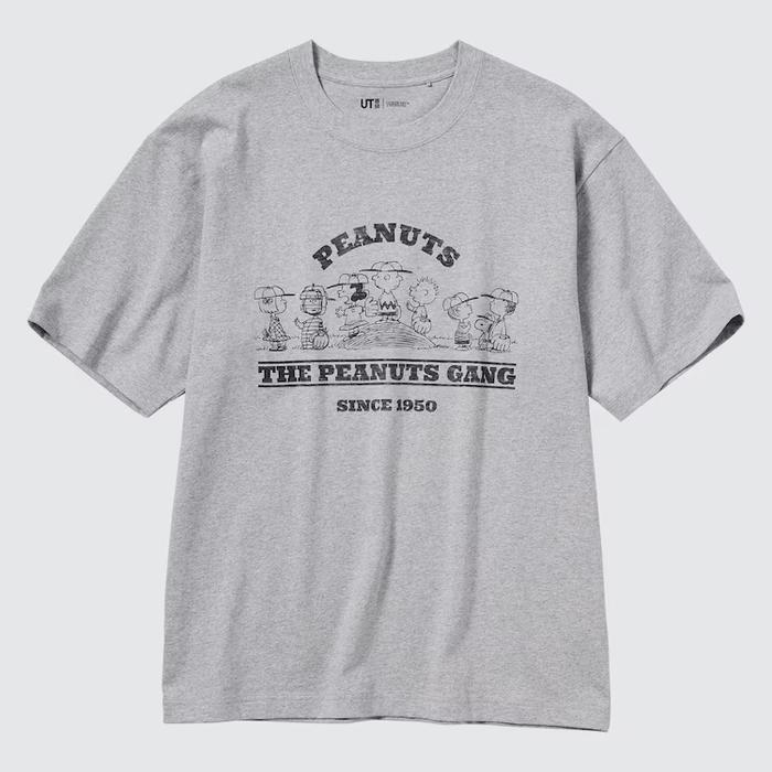 Gambar KAOS PRIA UNIQLO T-SHIRT KAWS X PEANUTS SNOOPY 194377 abu grey gray 07 dari G124CE undefined Tokopedia