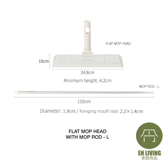 Gambar EN LIVING Flat Mop / Floor Mop / Dry Mop / Alat Pel Serbaguna - Flap Mop dari EN LIVING undefined Tokopedia