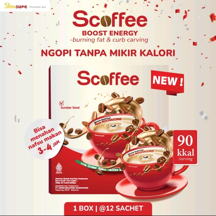 Gambar Scoffee | Coffee Diet | Boost Energy |Minuman rasa kopi | 1 box 12 sachet dari Health&Beauty.shop undefined Tokopedia