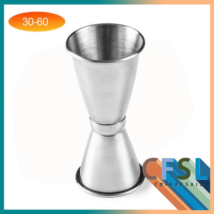 Jual Jigger Stainless Measuring Cup Double Shot 30/60 Ml Espresso