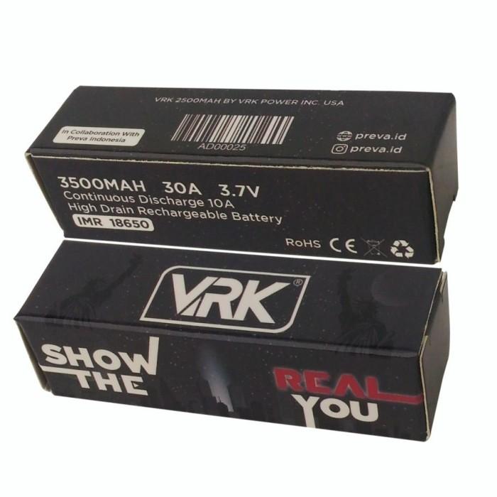 Gambar BATTREY ORIGINAL VRK SERIES 18650 & 21700 - HITAM 3500MAH dari gomivajkt88 undefined Tokopedia