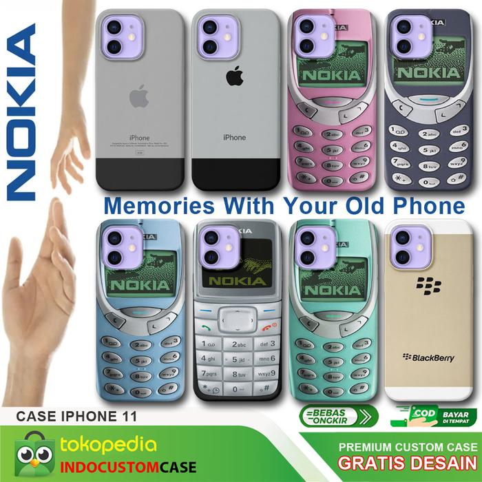 Nokia Iphone Case Casing Hard Case IPhone 11 Custom Motif IPhone