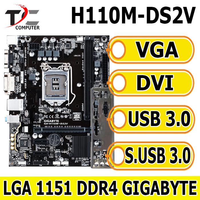 Gambar Mainboard H110 Socket 1151 DDR4 - GIGABYTE - H110M-DS2V dari TECH COMP JAYA undefined Tokopedia