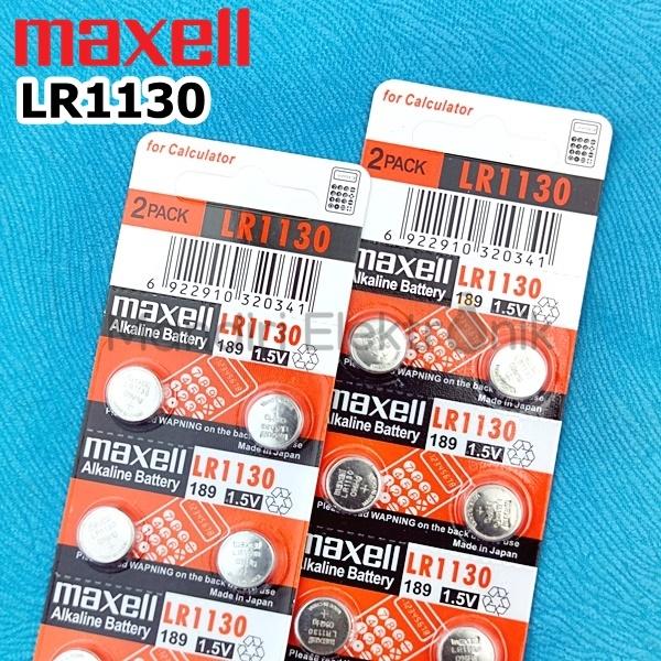 Gambar Baterai Batre Kancing Battery Jam Tangan Maxell AG10 LR1130 SR54 LR54 dari mandirielektronik02 undefined Tokopedia