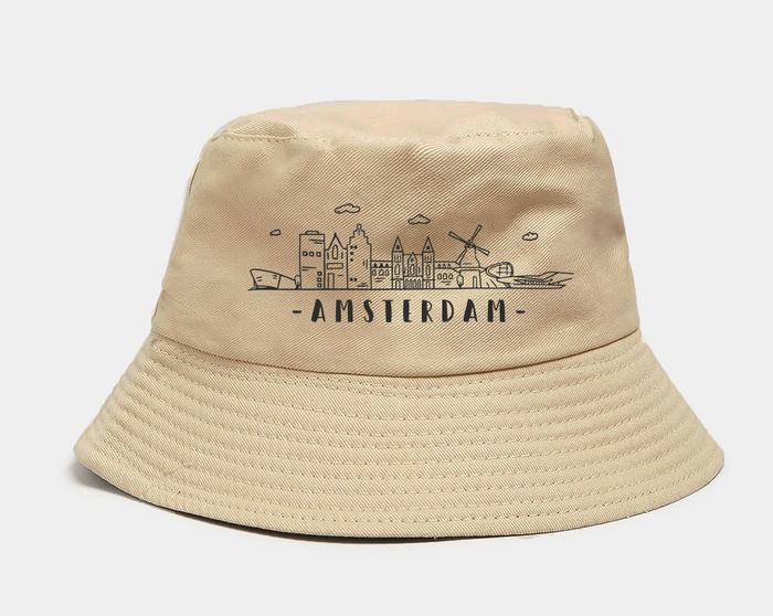 Gambar Topi Bucket Hat premium kota amsterdam city belanda holand dari Importir Polyflex undefined Tokopedia