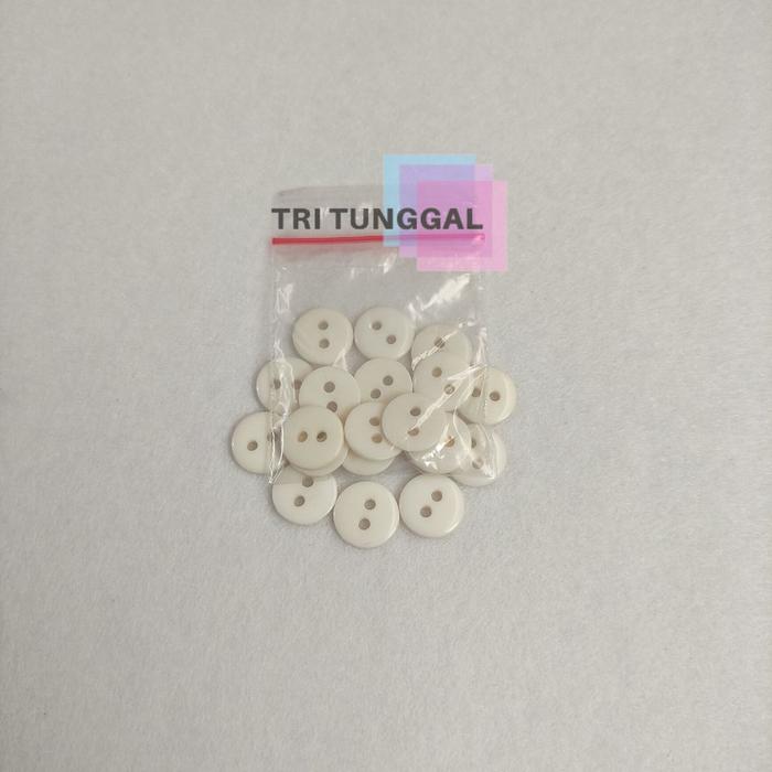 Gambar Kancing Baju 1 Pack Isi 10pcs Ukuran Kecil Warna Warni Plastik - Broken White dari tokotritunggal undefined Tokopedia