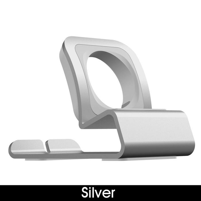Gambar Aluminium Metal Dock Stand Holder Charging For Apple Watch F36 - silver dari JR Case Official Store undefined Tokopedia