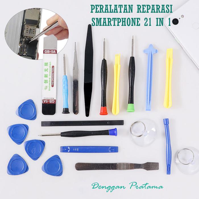 Gambar Obeng Reparasi Smartphone HP 21 in 1 Repair Tools Set dari Denggan Pratama undefined Tokopedia