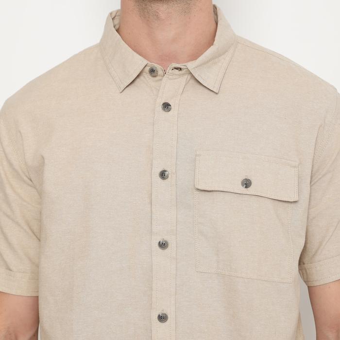 Gambar Coop Design - Dandy Kemeja Pria Outdoor Lengan Pendek - Cream, M dari Coop Design undefined Tokopedia