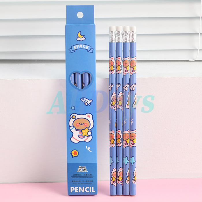 Gambar 10 PCS Pensil Set Pack Cute Pensil Set Alat Tulis Sekolah Anak Lucu - C-4 batang dari AllDayStar undefined Tokopedia