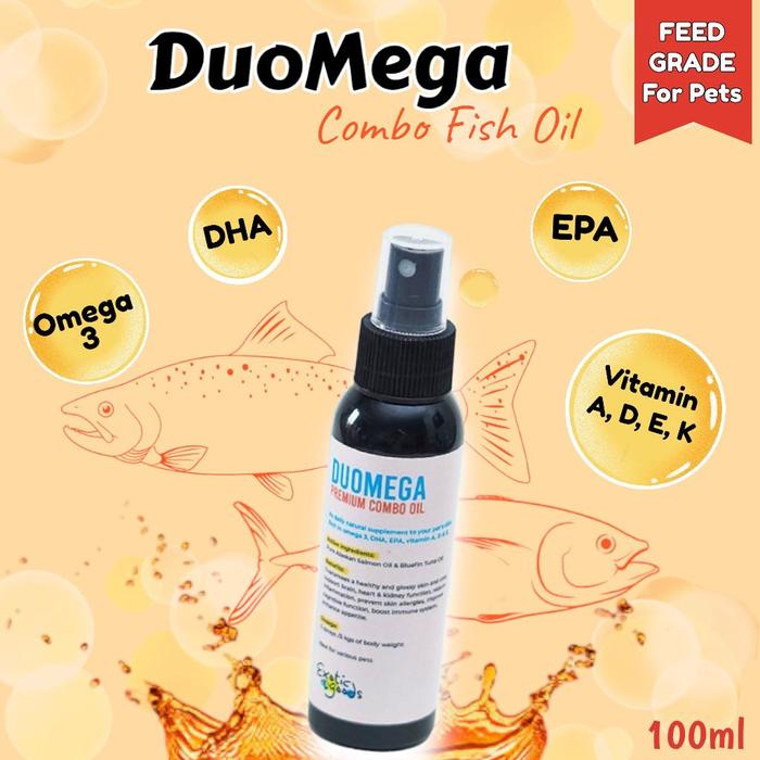 Gambar DUOMEGA PREMIUM COMBO OIL ALAKSAN SALMON OIL PURE BLUEFIN TUNA HEWAN MINYAK IKAN ANJING MINYAK IKAN KUCING SALMON OIL SUGARGLIDER SALMON OIL KUCING dari Exoticgoods Malang undefined Tokopedia