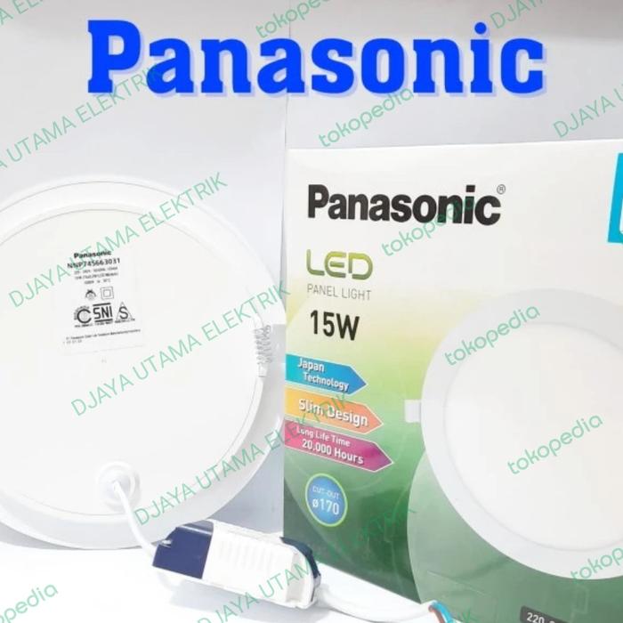 Gambar Downlight LED Panel G3 15 Watt NNP745563/663 170mm Round Panasonic - 6500k dari Djaya Utama Elektrik undefined Tokopedia