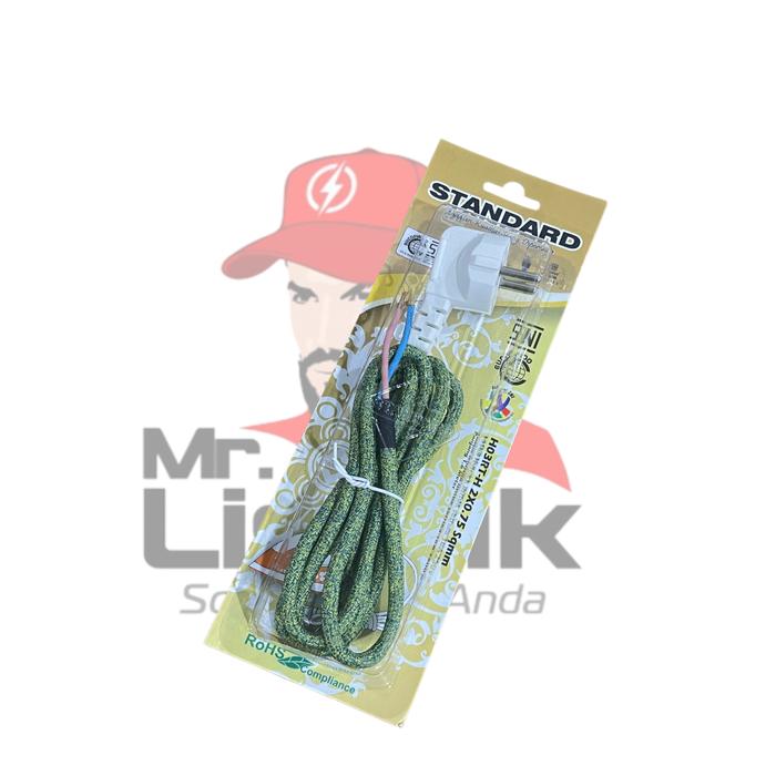 Gambar Standard Kabel Setrika 2x0.75 sqmm 1.6 meter SNI / Kabel setrika - 1.6 meter dari Mr Listrik undefined Tokopedia