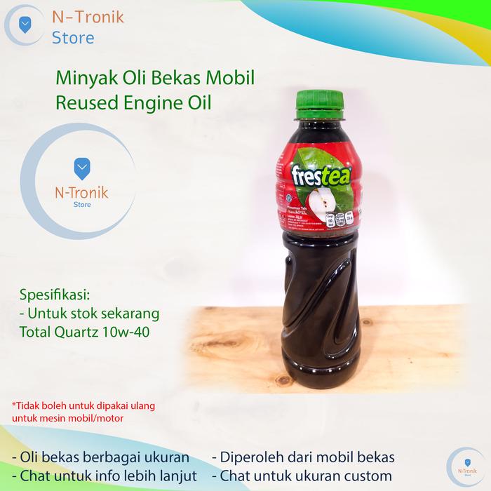 Gambar Minyak Oli Bekas Mobil Reused Engine Oil Multifungsi - 350 ml dari N-Tronik Store undefined Tokopedia