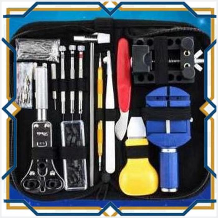 Gambar [GM] TAFFSPORT PERALATAN REPARASI JAM TANGAN WATCH REPAIR TOOL KIT SET - Hitam dari mitbwol-id undefined Tokopedia