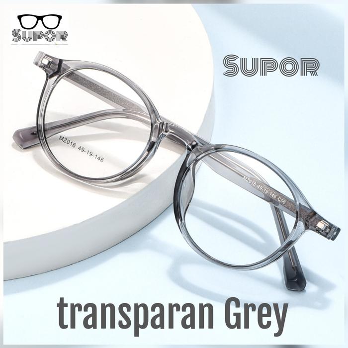 Gambar FF200 Frame kacamata Pria wanita Acetate Minus tinggi Unisex bulat dari supor undefined Tokopedia