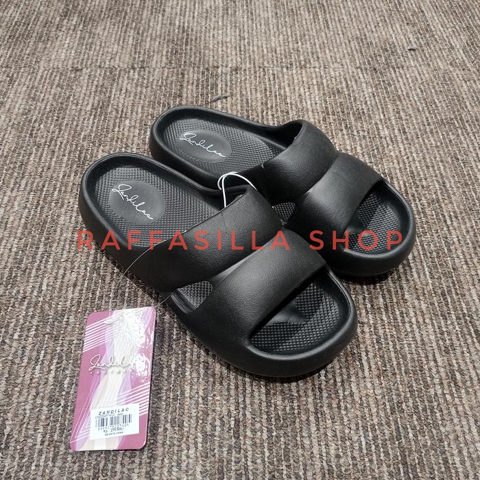 Gambar Sandal Wanita Zandilac LEV - SANDAL SELOP WANITA DEWASA CH220413WD Hitam - Hitam, 36/37 dari Raffasilla store undefined Tokopedia