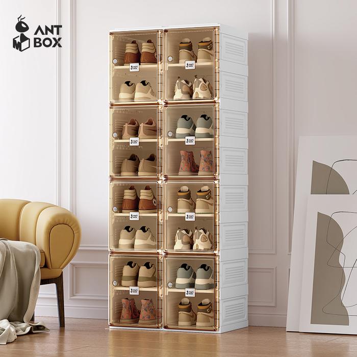 Gambar ANTBOX Rak Lemari Sepatu 2 Baris 16 Slot Kotak Box Penyimpanan Sepatu dari ANTBOX Official Store undefined Tokopedia