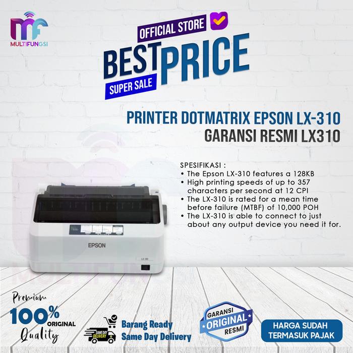 Gambar Printer Dotmatrix Epson LX-310 Garansi Resmi LX310 - LX310 dari Multifungsi ID undefined Tokopedia