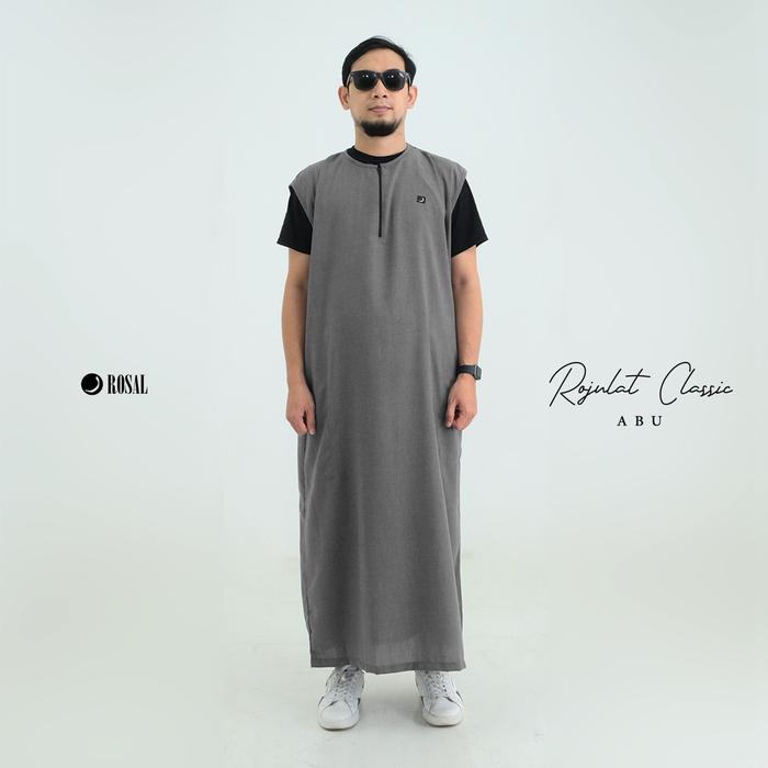 Gambar Rojulat Classic New ROSAL - Rompi Jubah Sholat Klasik Polos Travel - Abu, M dari Rosal Indonesia_NEW undefined Tokopedia