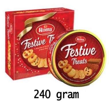 Gambar Roma Festive Treats A Selection Of Cookies, Biscuits & Wafer 240 gram dari Bonchan. undefined Tokopedia