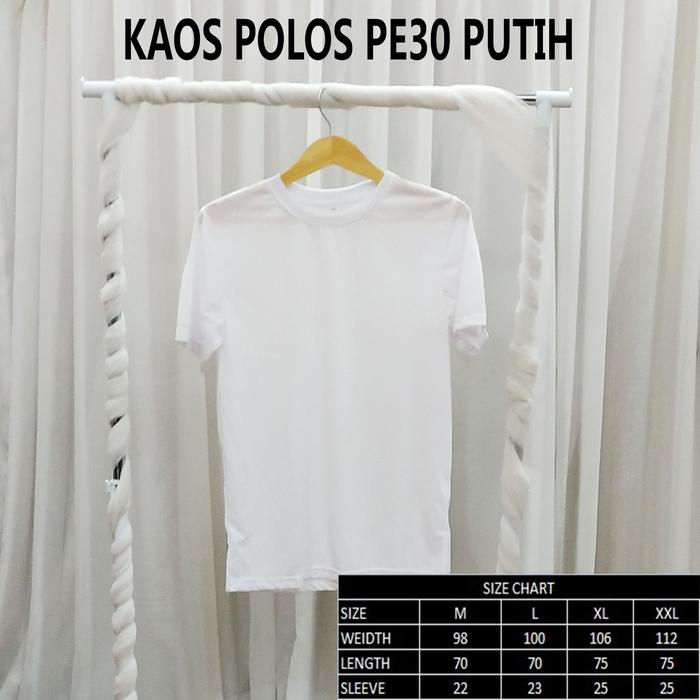 Gambar Kaos Polos ARMY PE 30 UNISEX M, L, XL, XXL - PUTIH PE30, L dari Distributor Accessories undefined Tokopedia