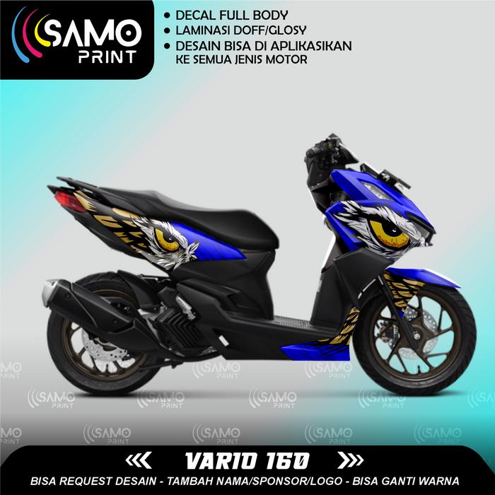 Gambar DECAL FULL BODY VARIO 160 - Biru, Glossy dari SamoPrint undefined Tokopedia