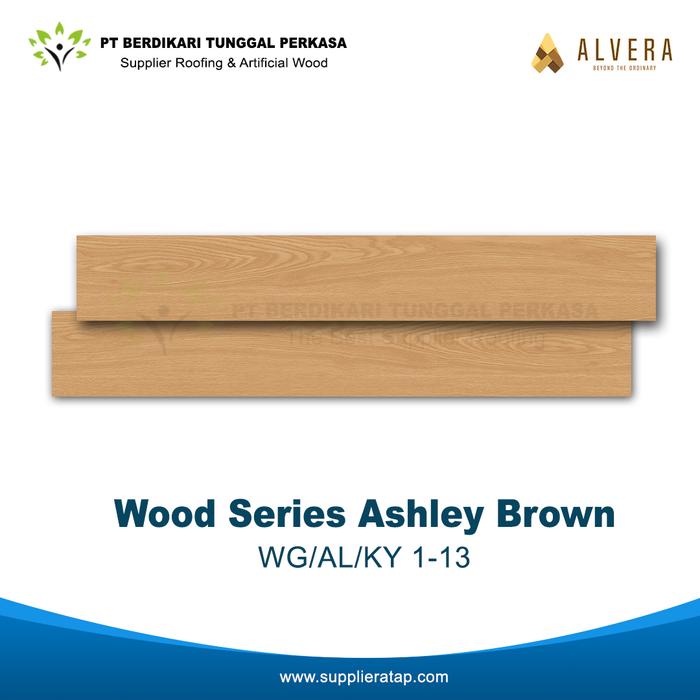 Gambar Lantai Vinyl Alvera 2mm Wood & Stone Series Per Box - Ashley Brown, 3/0,2mm dari PT Berdikari Tunggal Perkasa Bandung undefined Tokopedia