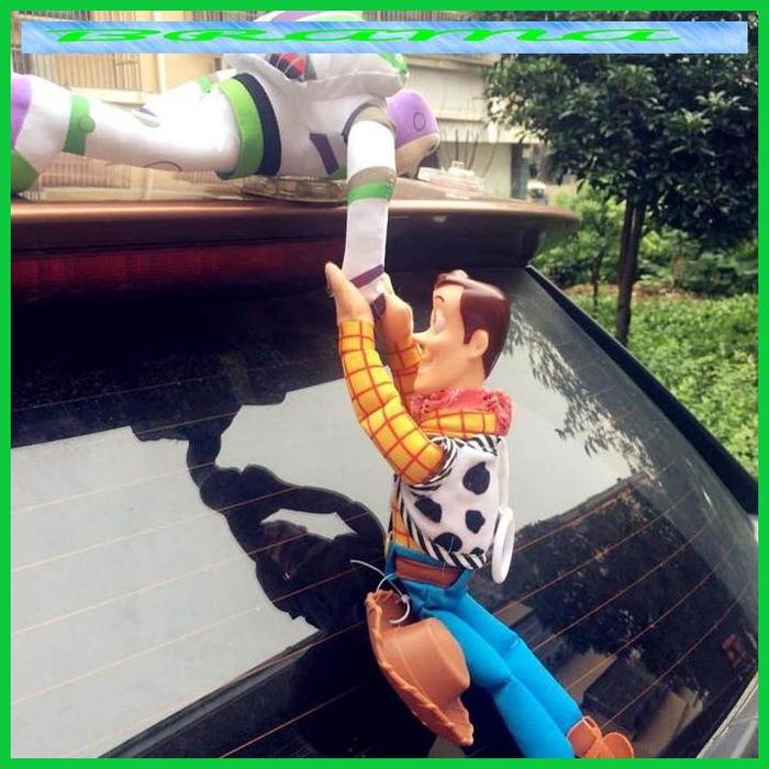Gambar BRAMA TOY STORY SHERIF WOODY BUZZ LIGHTYEAR PLUSH DOLLS OUTSIDE HANG - tanpa helm dari SANG BRAMA undefined Tokopedia