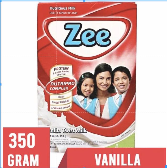 Gambar Susu ZEE Regular Pertumbuhan Anak [350 g] - ALL VARIANT - VANILLA dari Cemilan Yahud SBY undefined Tokopedia